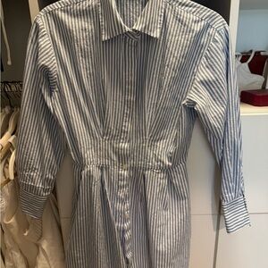 Abercrombie & Fitch Blue and White Striped Mini Dress